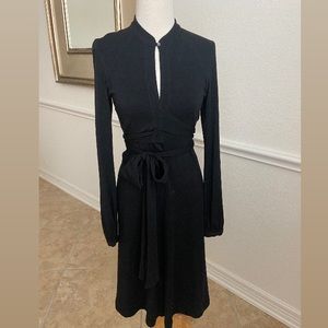 Theory Wrap Dress Black Size Small New Without Tags
